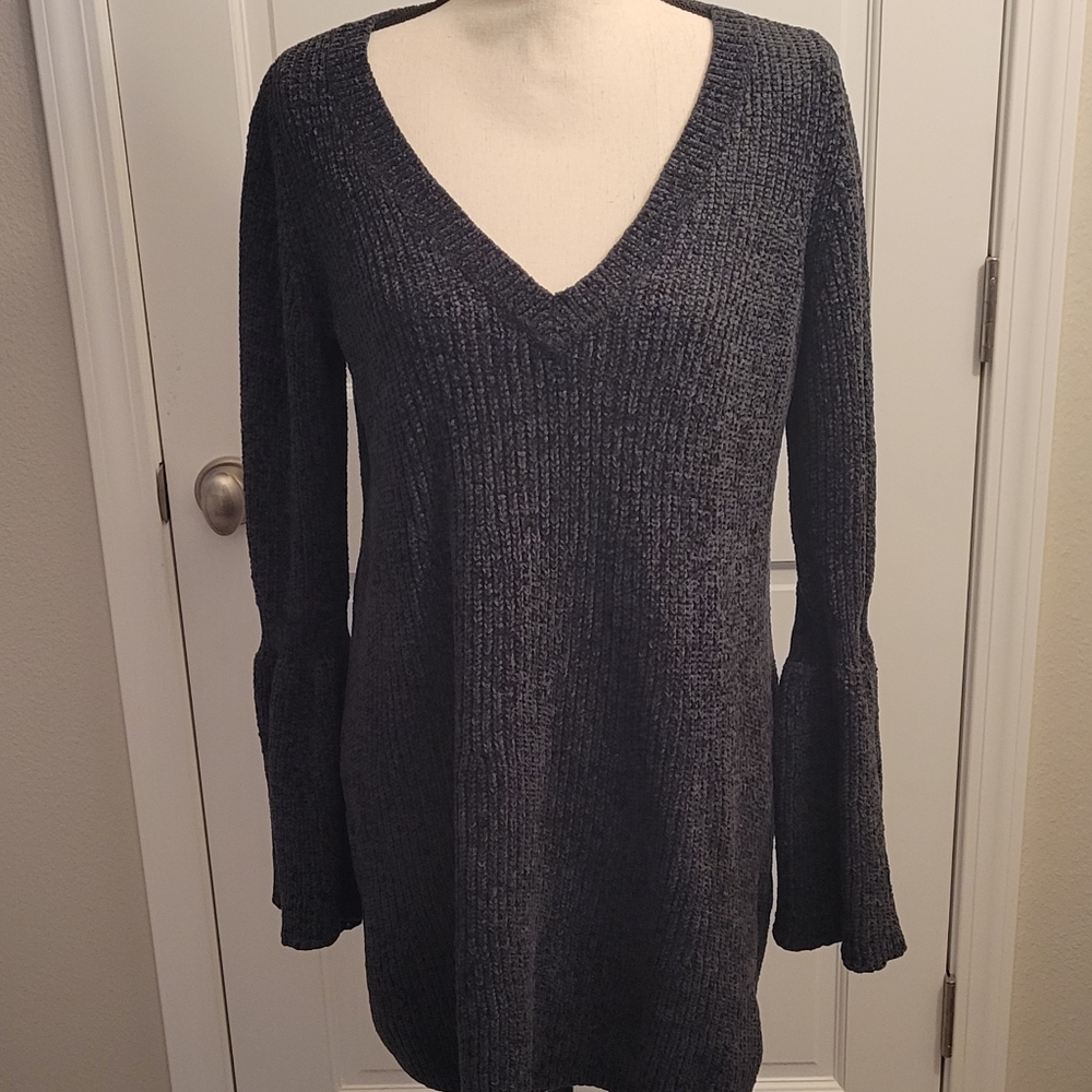 Express Long Sweater w/ Peasant Style Sleeves